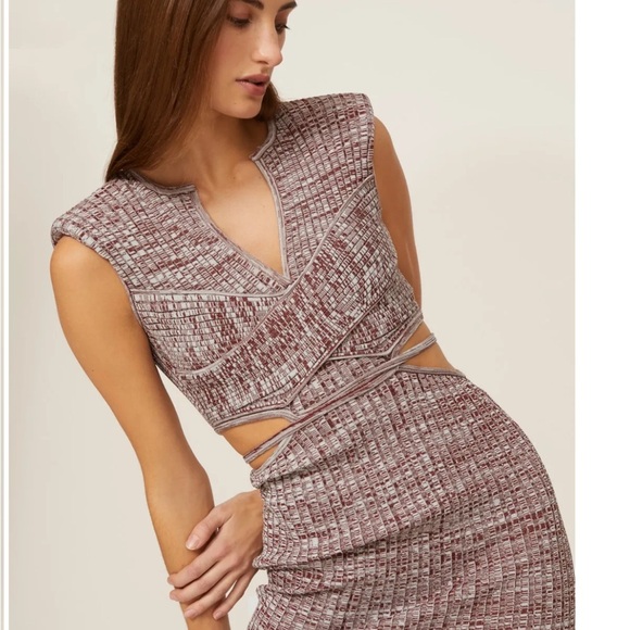 Self-Portrait Space Dye Cut Out Dress - Picture 4 of 10